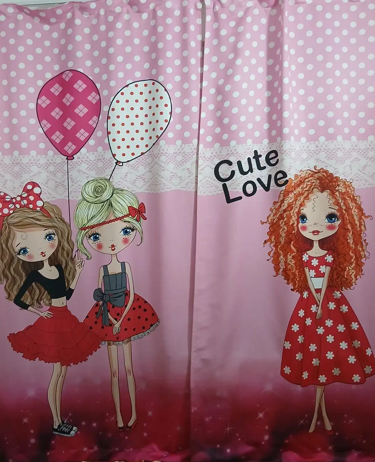 پرده تصویری کودکانه ۲عدد|پرده، رانر، رومیزی|یزد, |دیوار