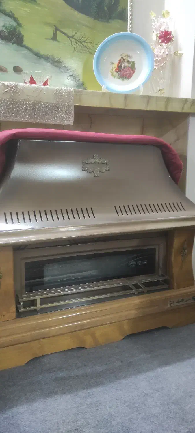بخاری شومینه ای|بخاری، هیتر، شومینه|قزوین, |دیوار