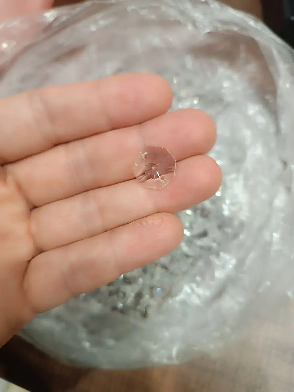 گوی کریستالی شفاف با قیمت استثنایی|لوستر و چراغ آویز|قم, باجک دو|دیوار