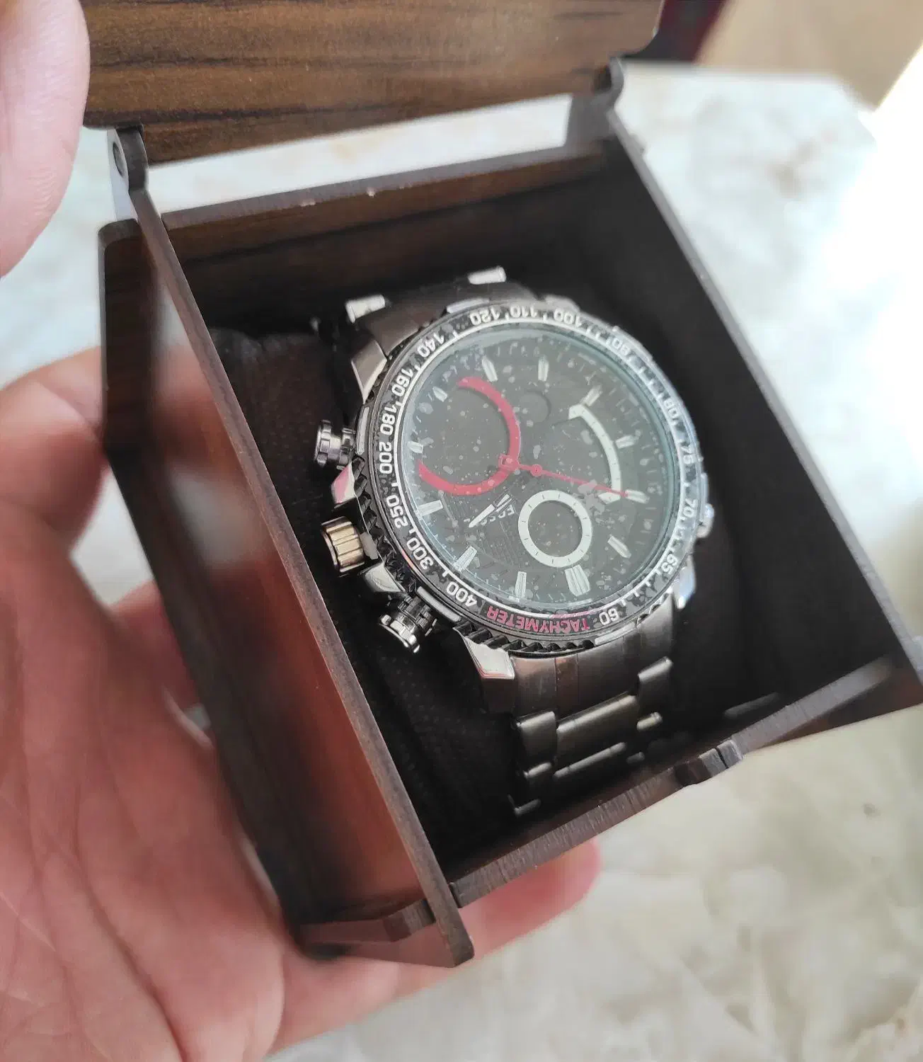 ساعت مچی مردانه Fossil مدل استیل دو زمانه|ساعت|مرودشت, ثبت احوال|دیوار