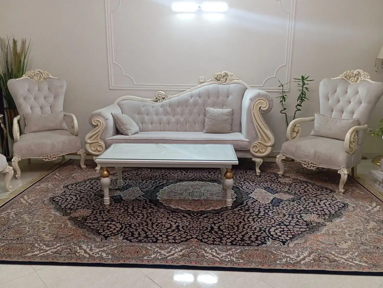 مبلمان ۶ نفره چوب راش|مبلمان خانگی و میز عسلی|ملارد, |دیوار