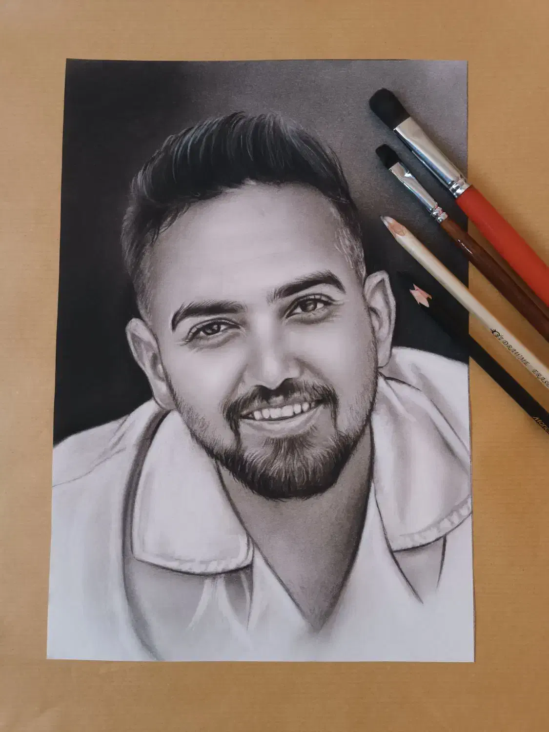 طراحی چهره|تابلو، نقاشی، عکس|قم, سالاریه|دیوار