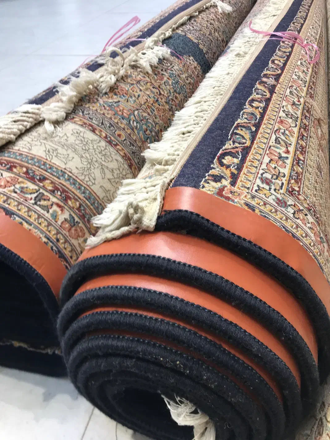 فرش 12 متری 2 تخته جفت سرمه‌ای|فرش|قزوین, |دیوار