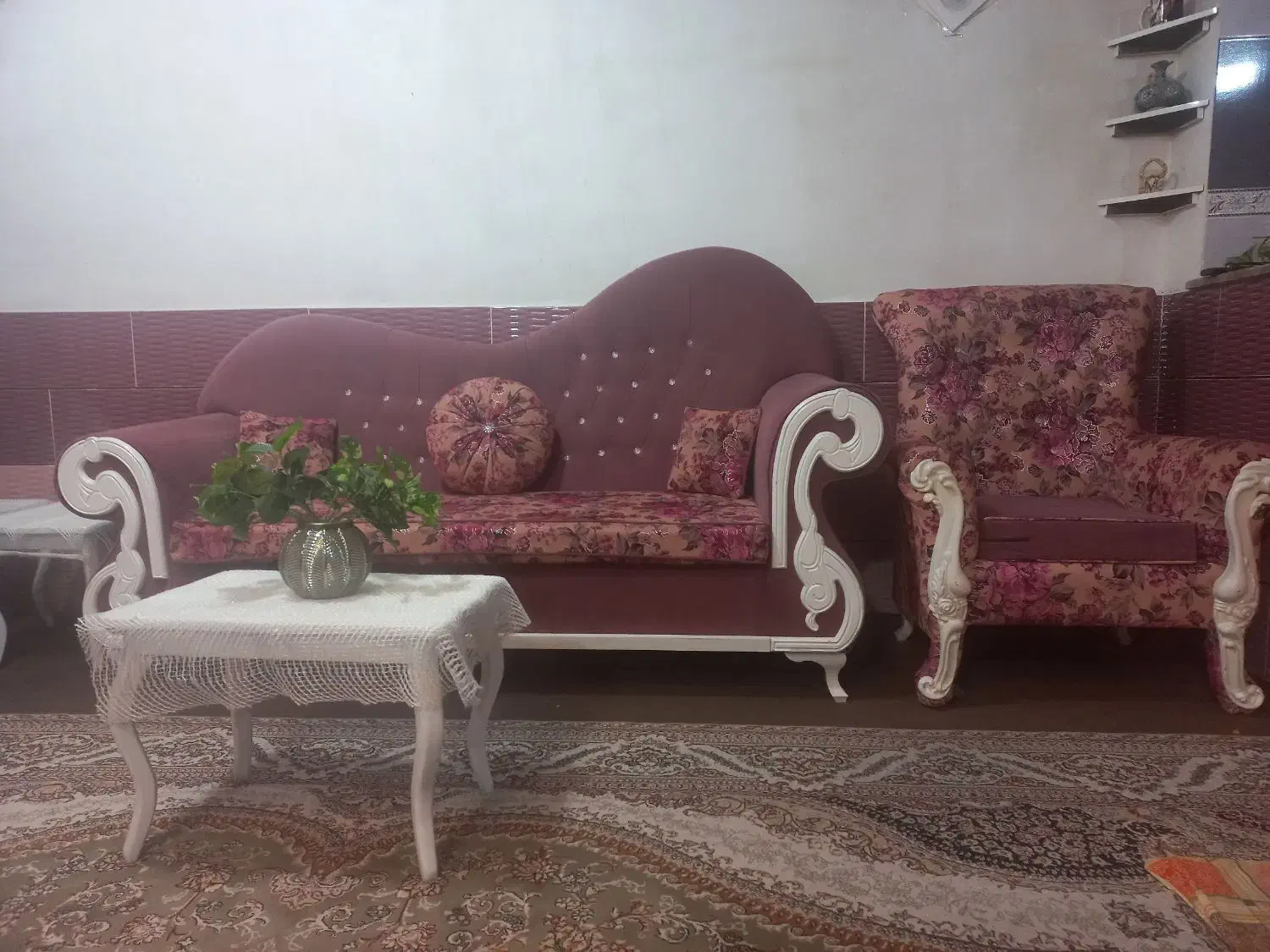 فروش مبل ۸ نفره|مبلمان خانگی و میز عسلی|فارسان, |دیوار