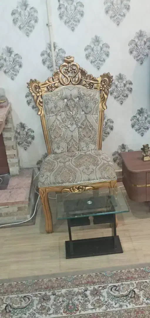 مبل استیل طلایی۹نفره|مبلمان خانگی و میز عسلی|کرج, ساماندهی|دیوار