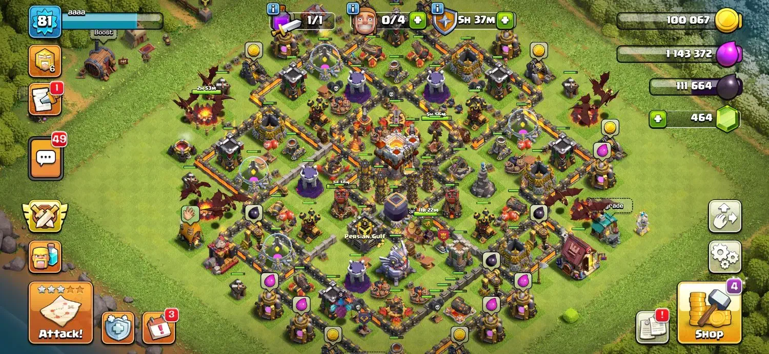 اکانت کلش اف کلنز|کنسول، بازی ویدئویی و آنلاین|مرودشت, ده بید|دیوار