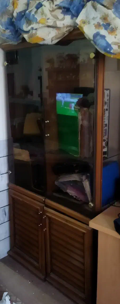 دکور چوبی شیشه ای|کتابخانه، شلف، قفسه‌های دیواری|خمینی‌شهر, |دیوار