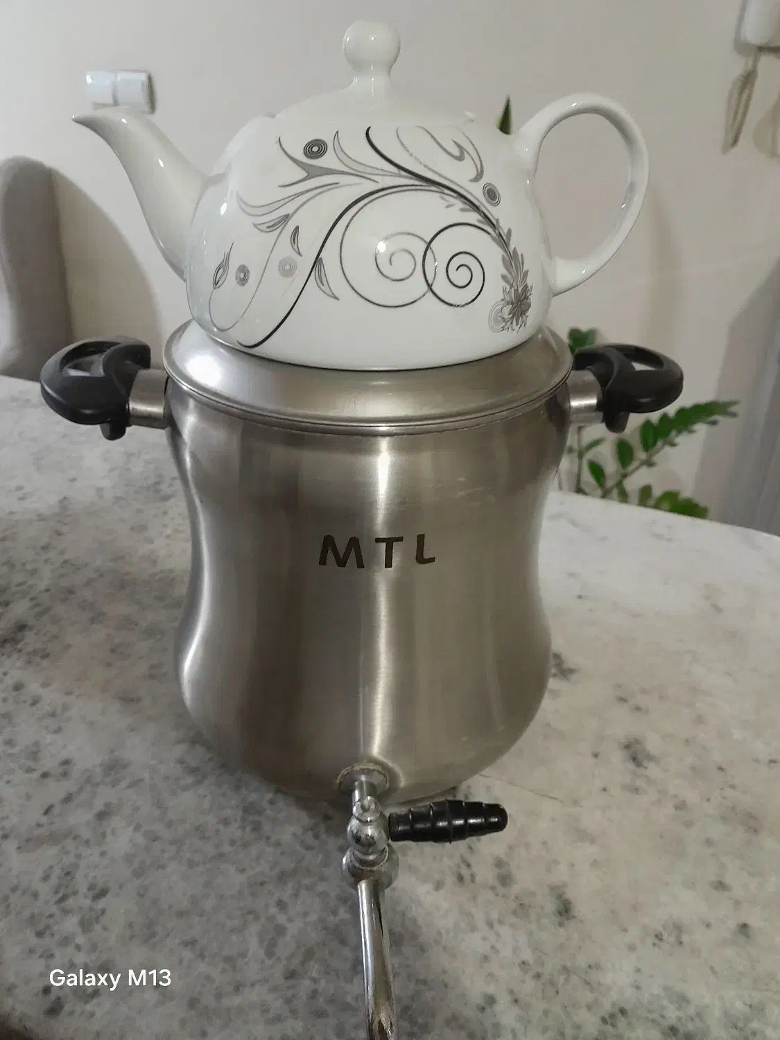 کتری و قوری استیل|قوری، کتری، قهوه‌ساز دستی|ری, شهادت|دیوار