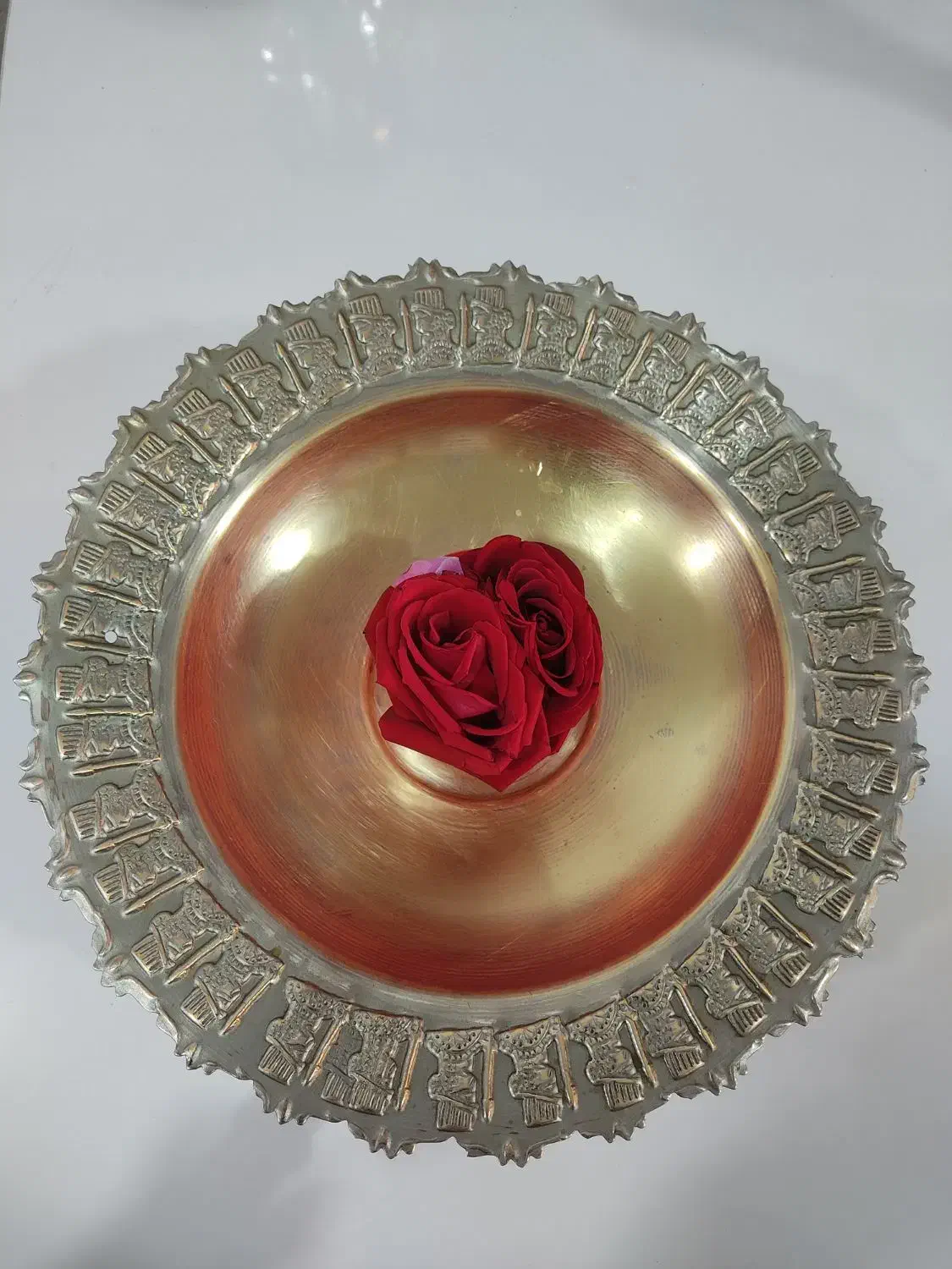 میوه خوری پایدار برنجی قدیمی|کلکسیون اشیاء عتیقه|میانه, |دیوار