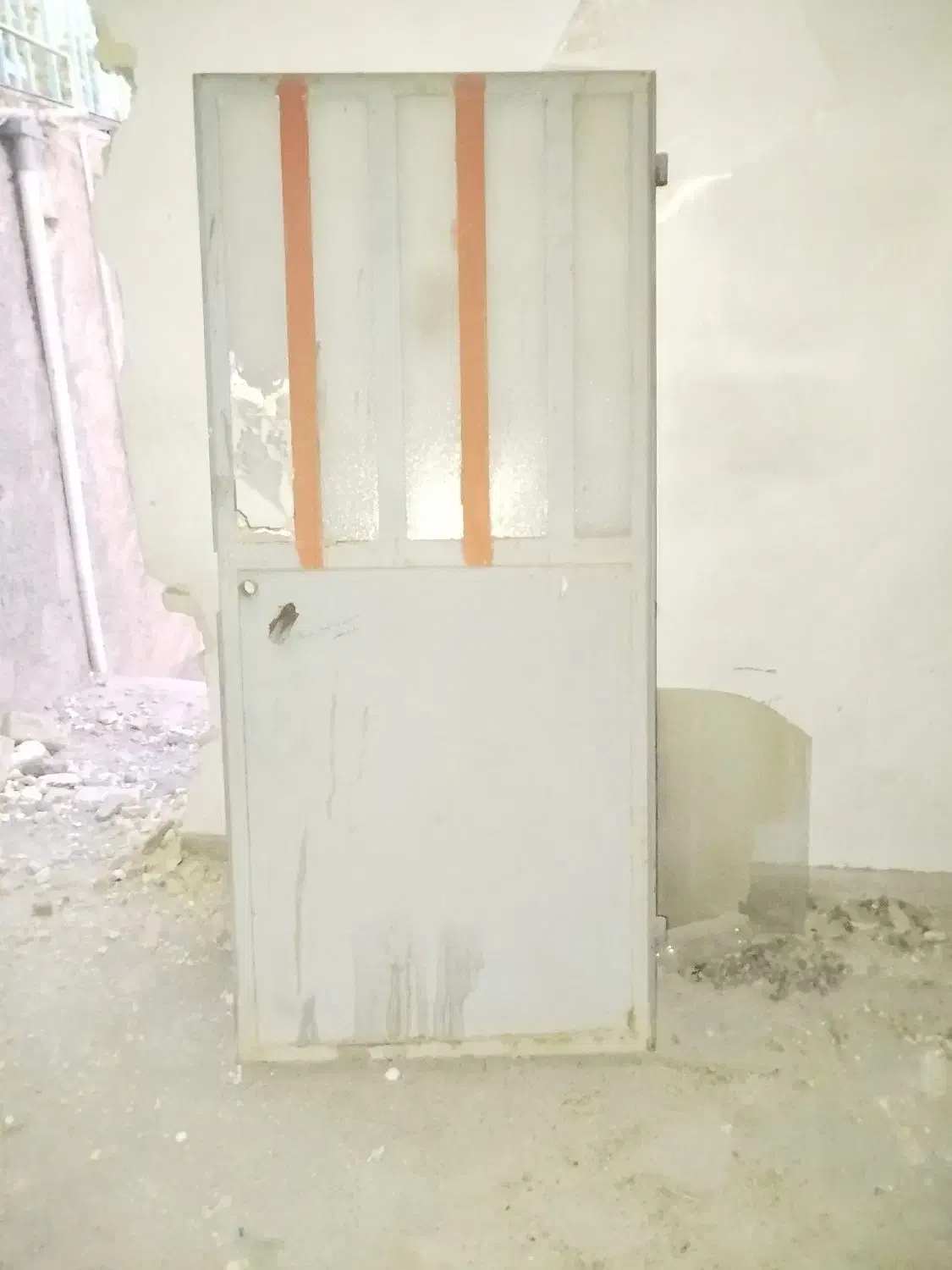 درب یک لنگه عرض ۹۰ کتیبه دار|مصالح و تجهیزات ساختمان|ساروق, |دیوار