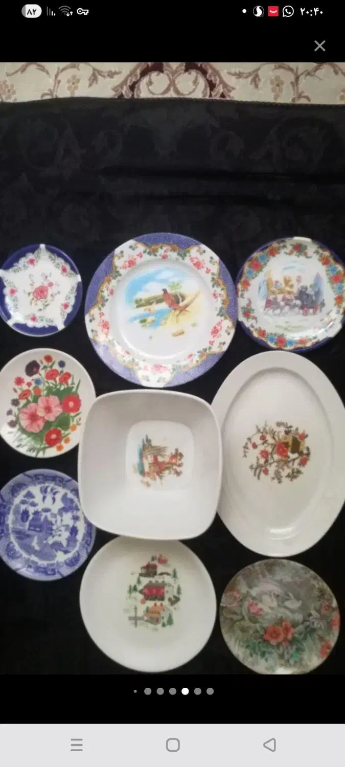 ملامین میوه خوری شکلات خوری قاشق قدیمی پیاله یلدای|ظروف سرو و پذیرایی|شیراز, قالیشویی|دیوار