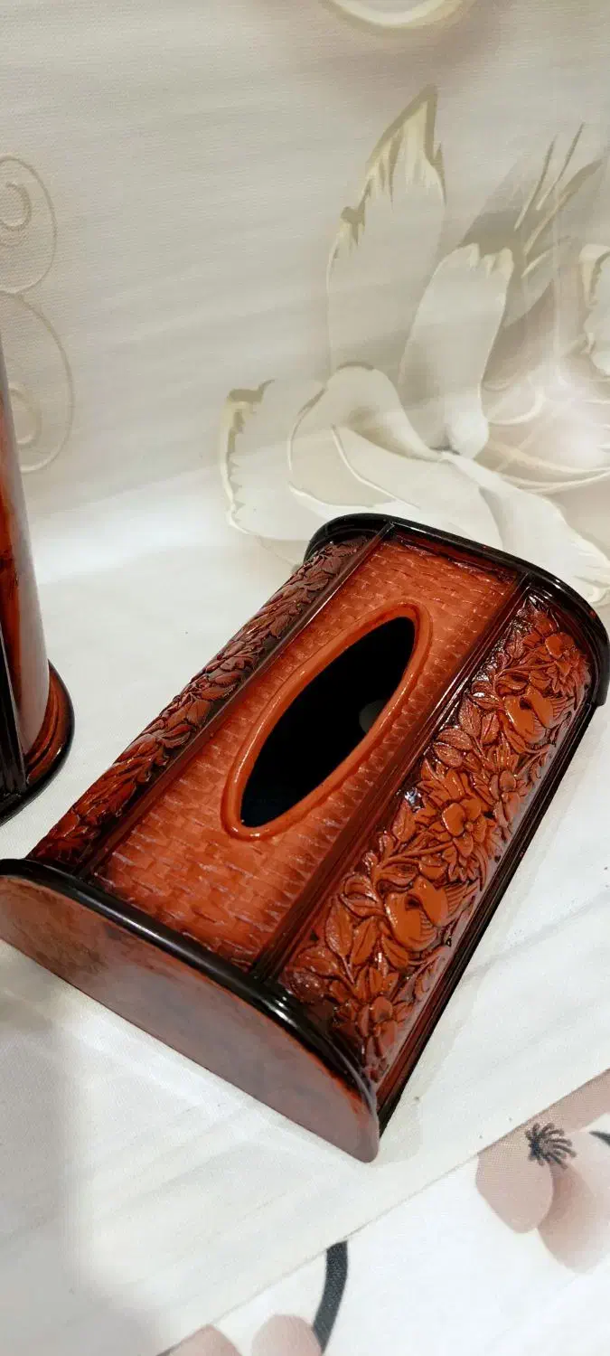 جا دستمال وسطل قدیمی|کلکسیون اشیاء عتیقه|ارومیه, |دیوار