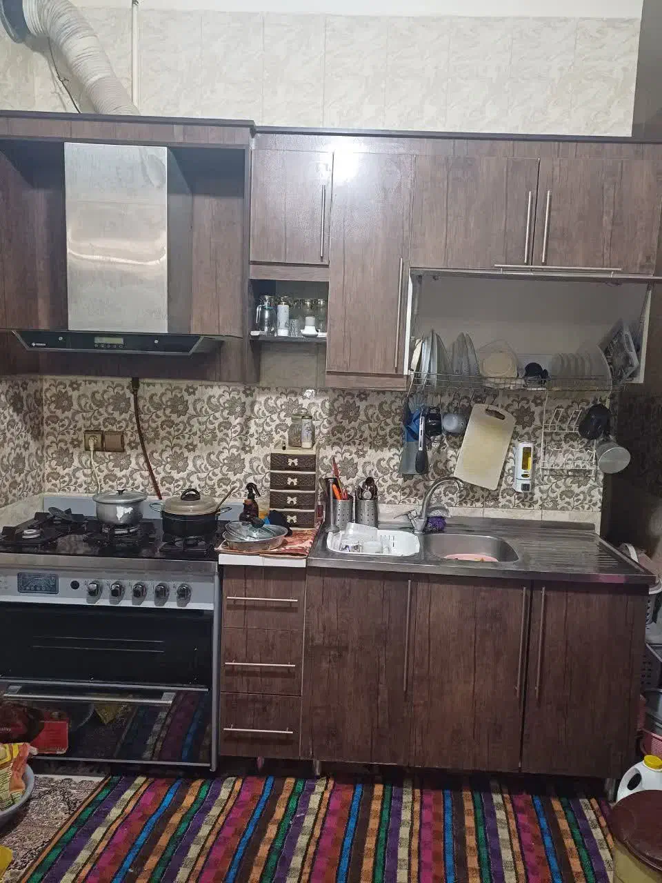کابینت ام وی اف در حد نو|آب‌چکان و نظم‌دهنده ظروف|قم, شهرک امام حسین|دیوار