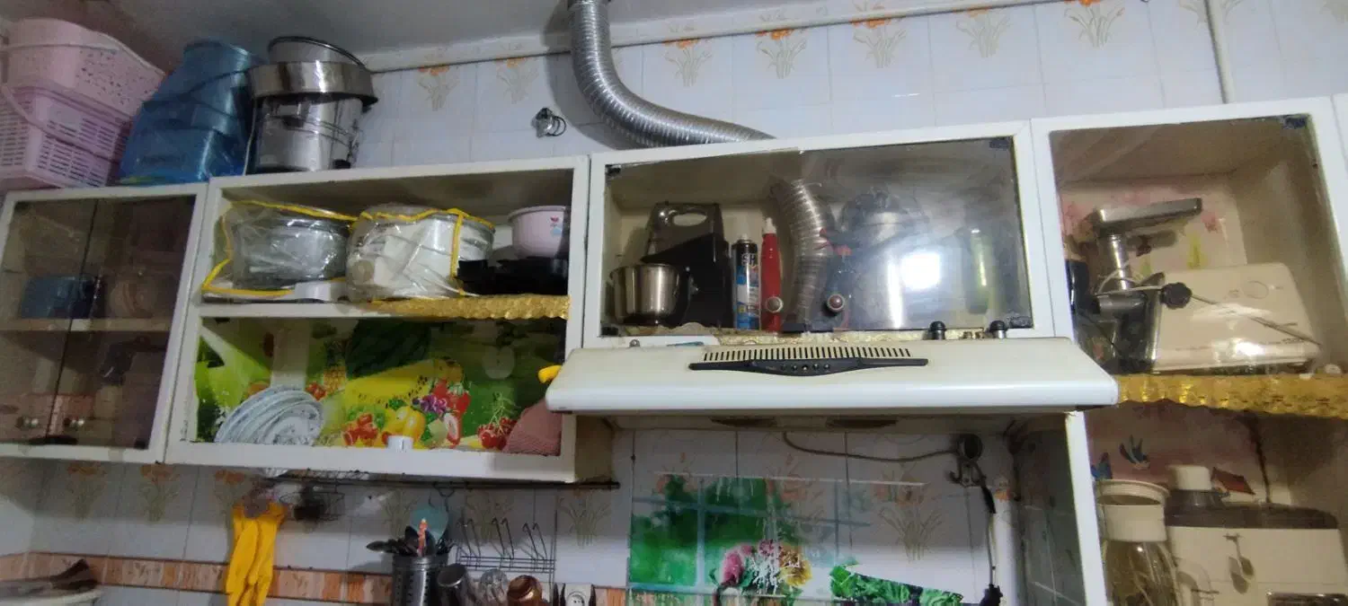 کابینت فلز جنس زخیم|آب‌چکان و نظم‌دهنده ظروف|سیرجان, |دیوار