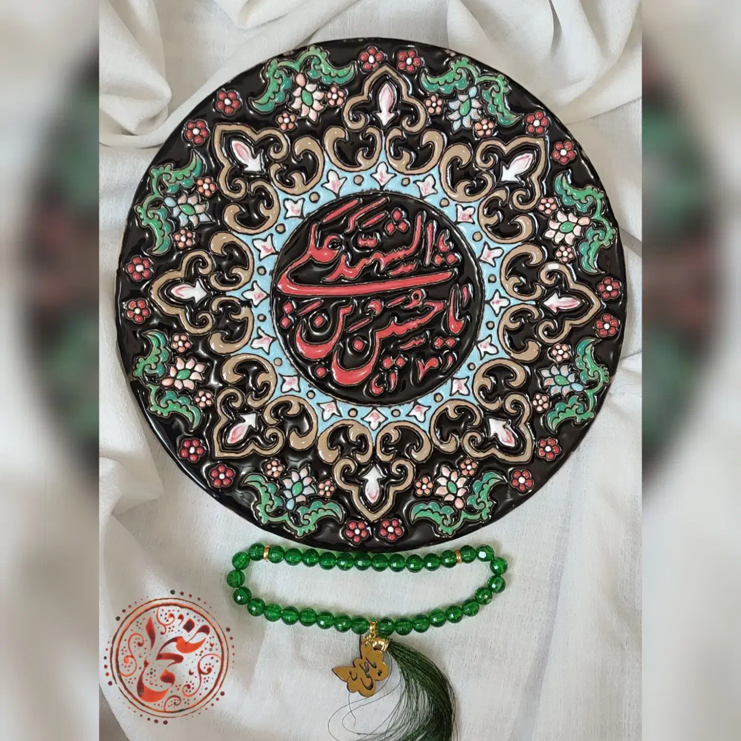دیوار کوب سفالی میناکاری|صنایع دستی و سایر لوازم تزئینی|قم, پردیسان|دیوار