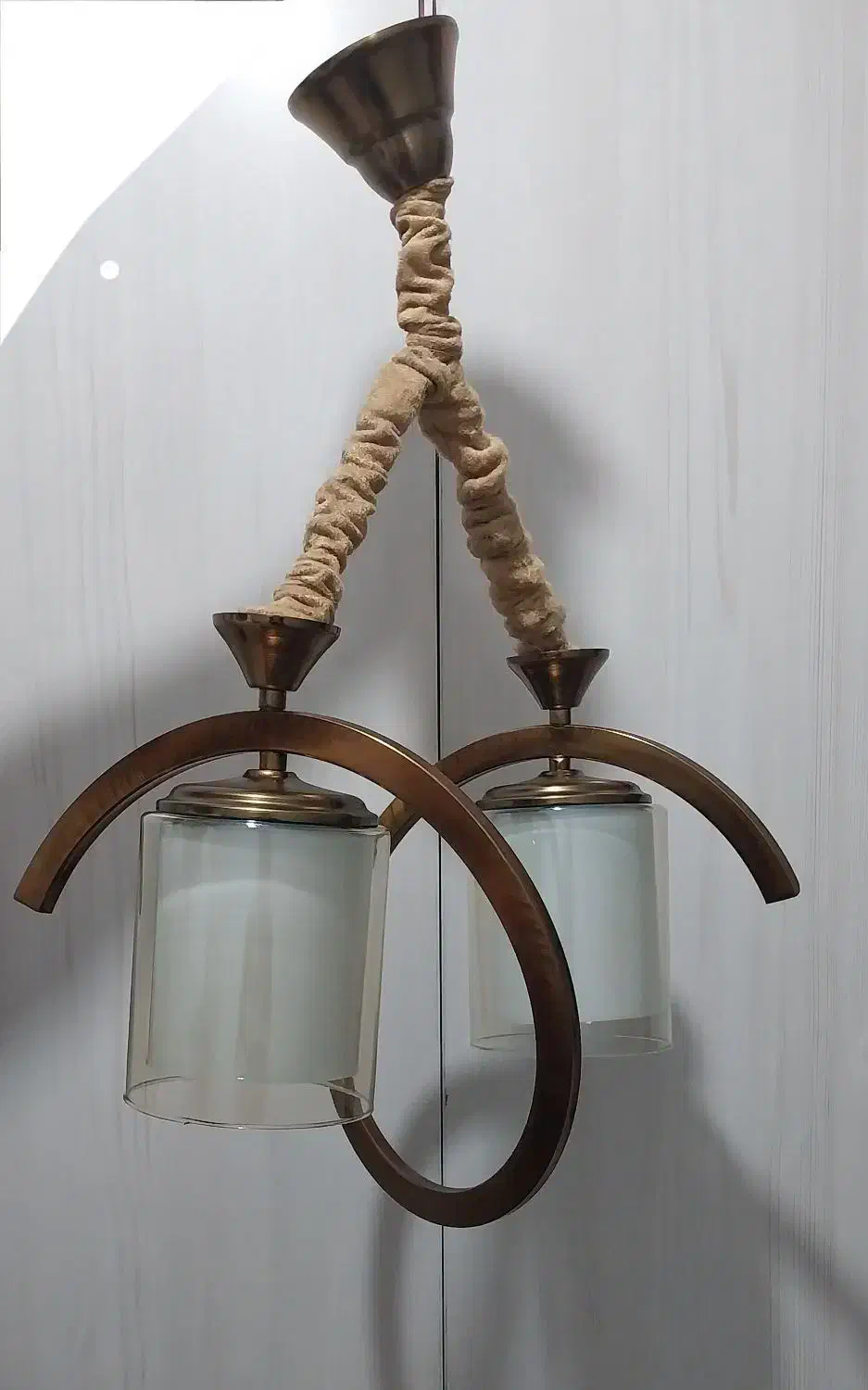 لوستر طلایی بسیارشیک|لوستر و چراغ آویز|ملایر, |دیوار