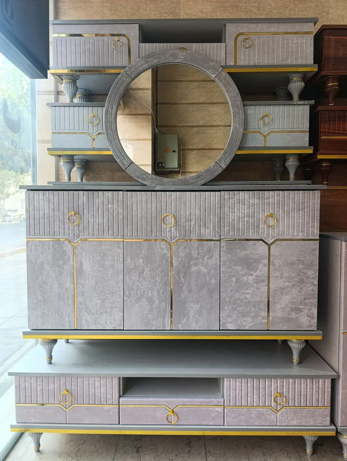 آیینه کنسول پرشین|بوفه، ویترین، کنسول|آستارا, |دیوار