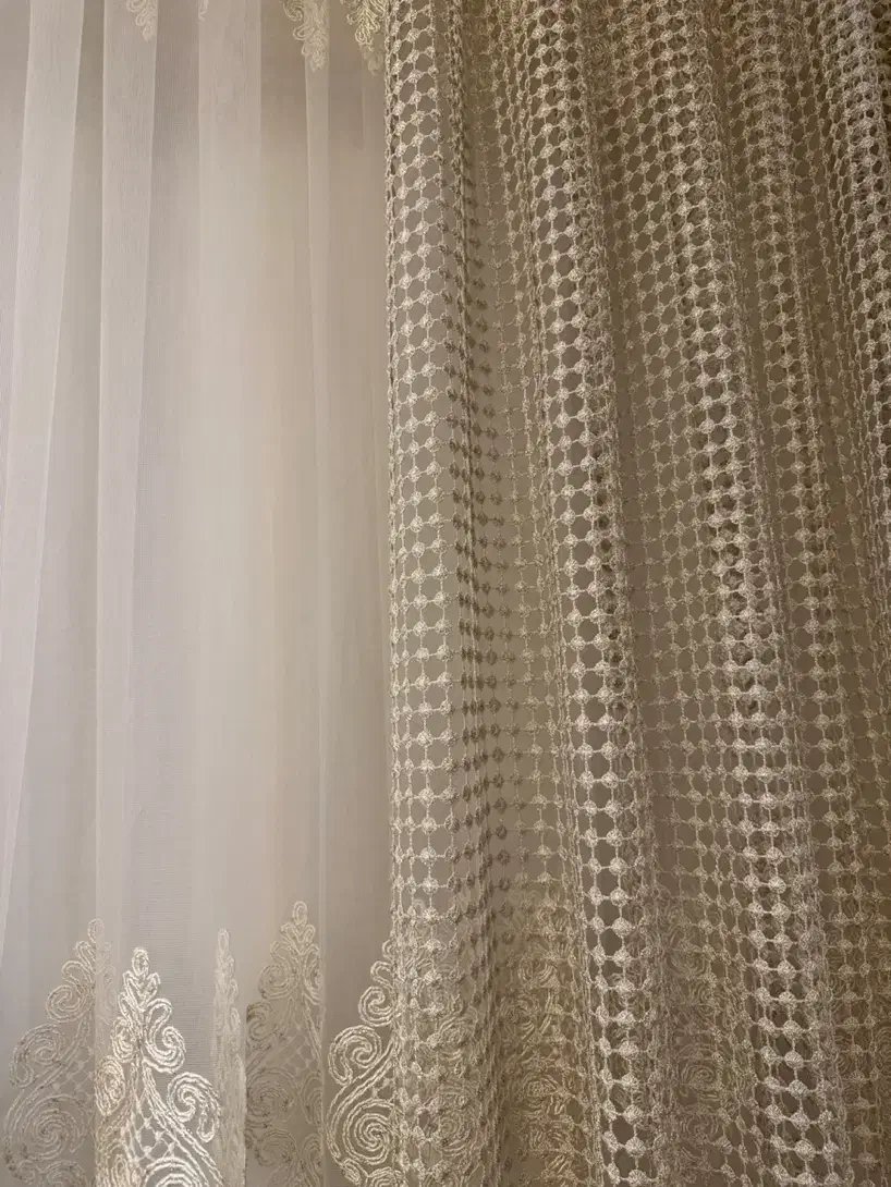 پرده حریر ترک در حد نو|پرده، رانر، رومیزی|تهران, فردوس|دیوار