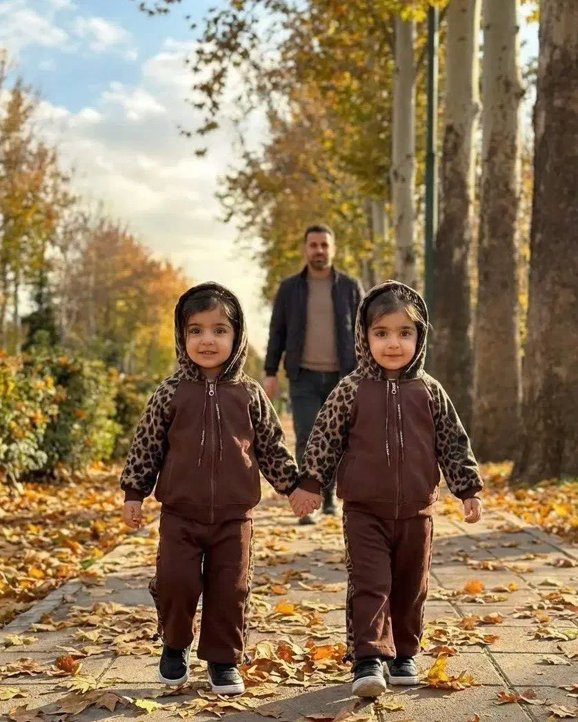 ست سوییشرت شلوار پلنگی کد 1947|کفش و لباس بچه|رشت, خواهر امام|دیوار