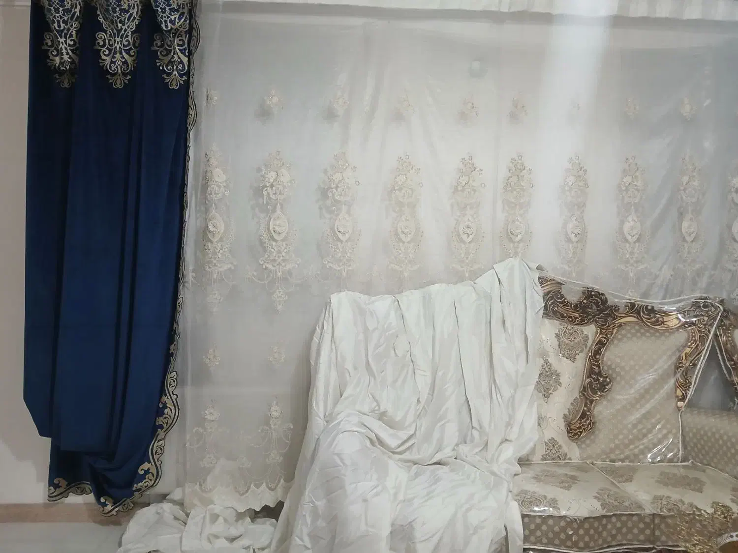 شال و پرده پزیرایی|پرده، رانر، رومیزی|رباط‌کریم, نصیرشهر|دیوار