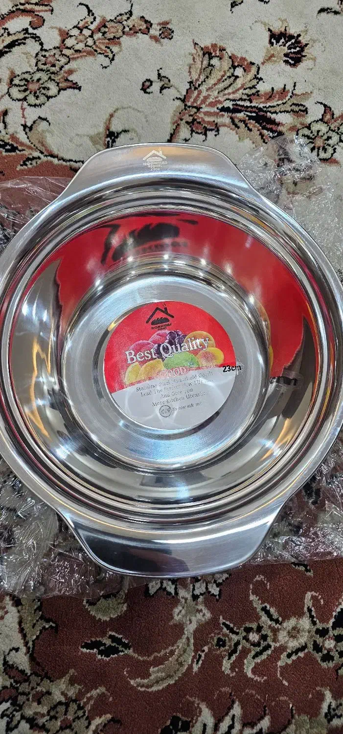 ابکش و لگن استیل برند ترک|ظروف سرو و پذیرایی|بندر ماهشهر, |دیوار