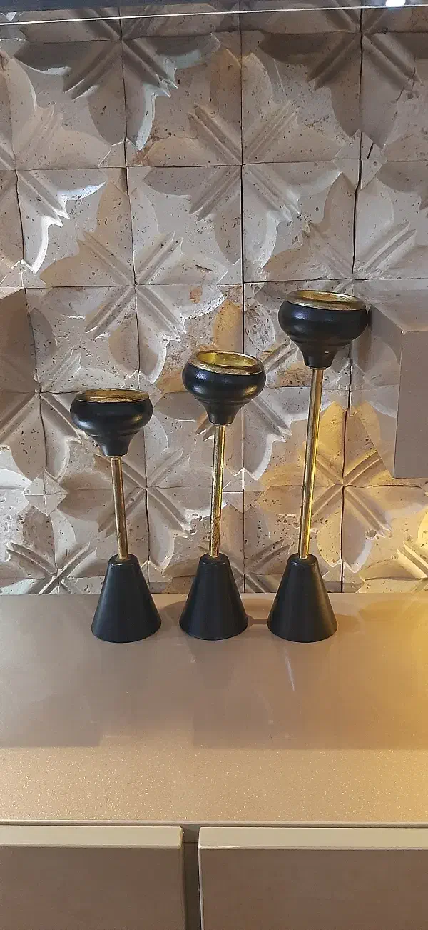 ست جاشمعی دکوراتیو *دکوری درجع یک|مجسمه، تندیس، ماکت|بابل, |دیوار