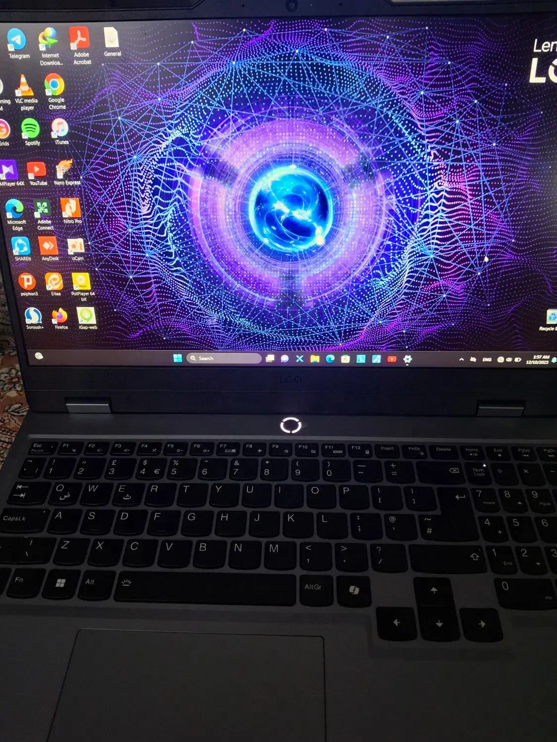 لپ تاب لنوو LOQ در حد نو سایکل باطری ۲۷|رایانه همراه|تهران, کن|دیوار