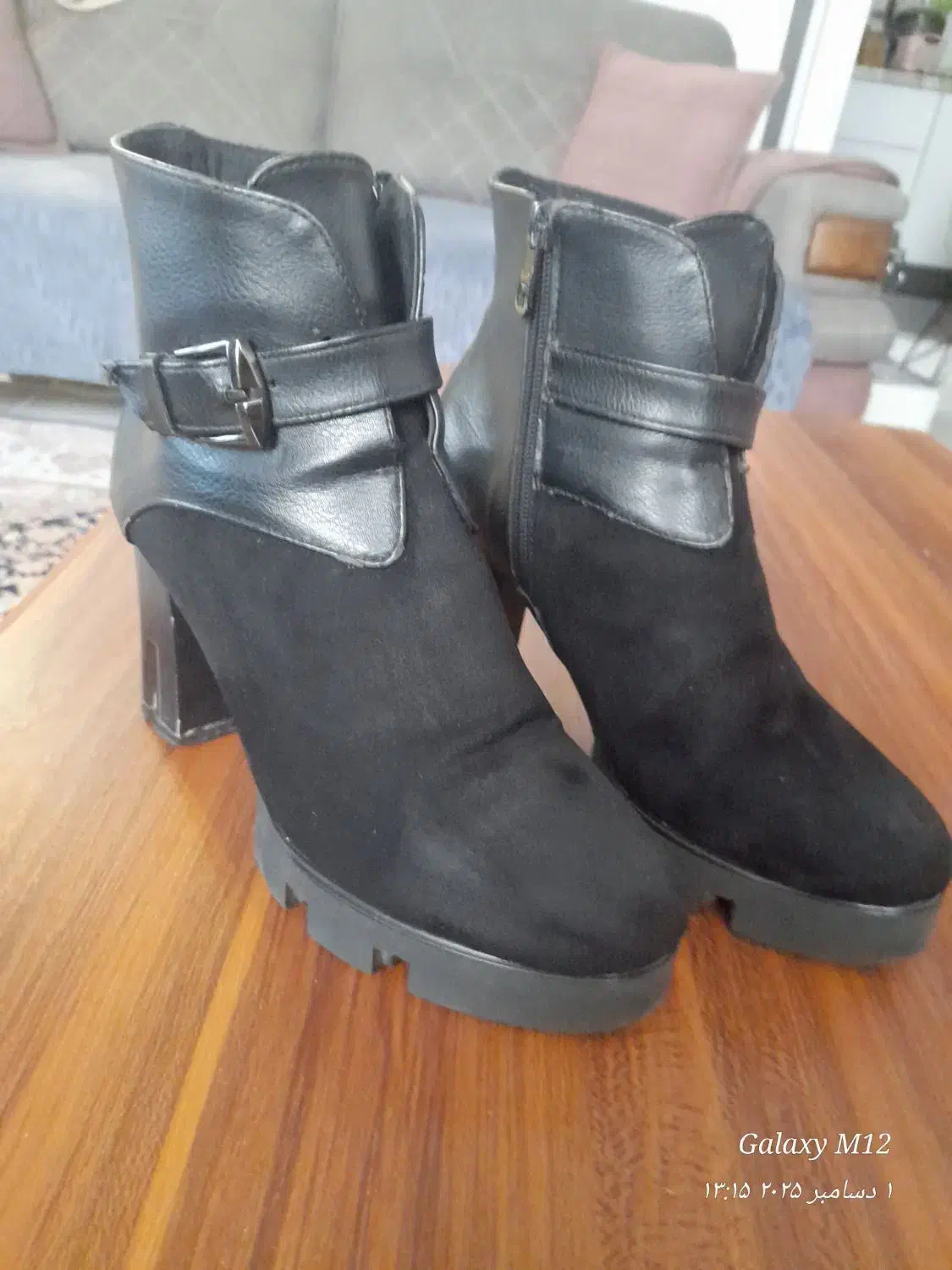 پوتین زنانه ساق کوتاه مشکی|کیف، کفش، کمربند|پرند, فاز ۴|دیوار