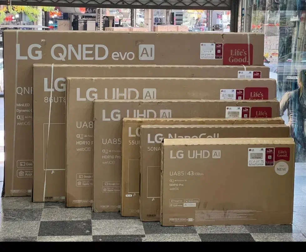 واردکننده انواع سایز تلویزیونهای الجی وسامسونگ|تلویزیون و پروژکتور|بانه, |دیوار