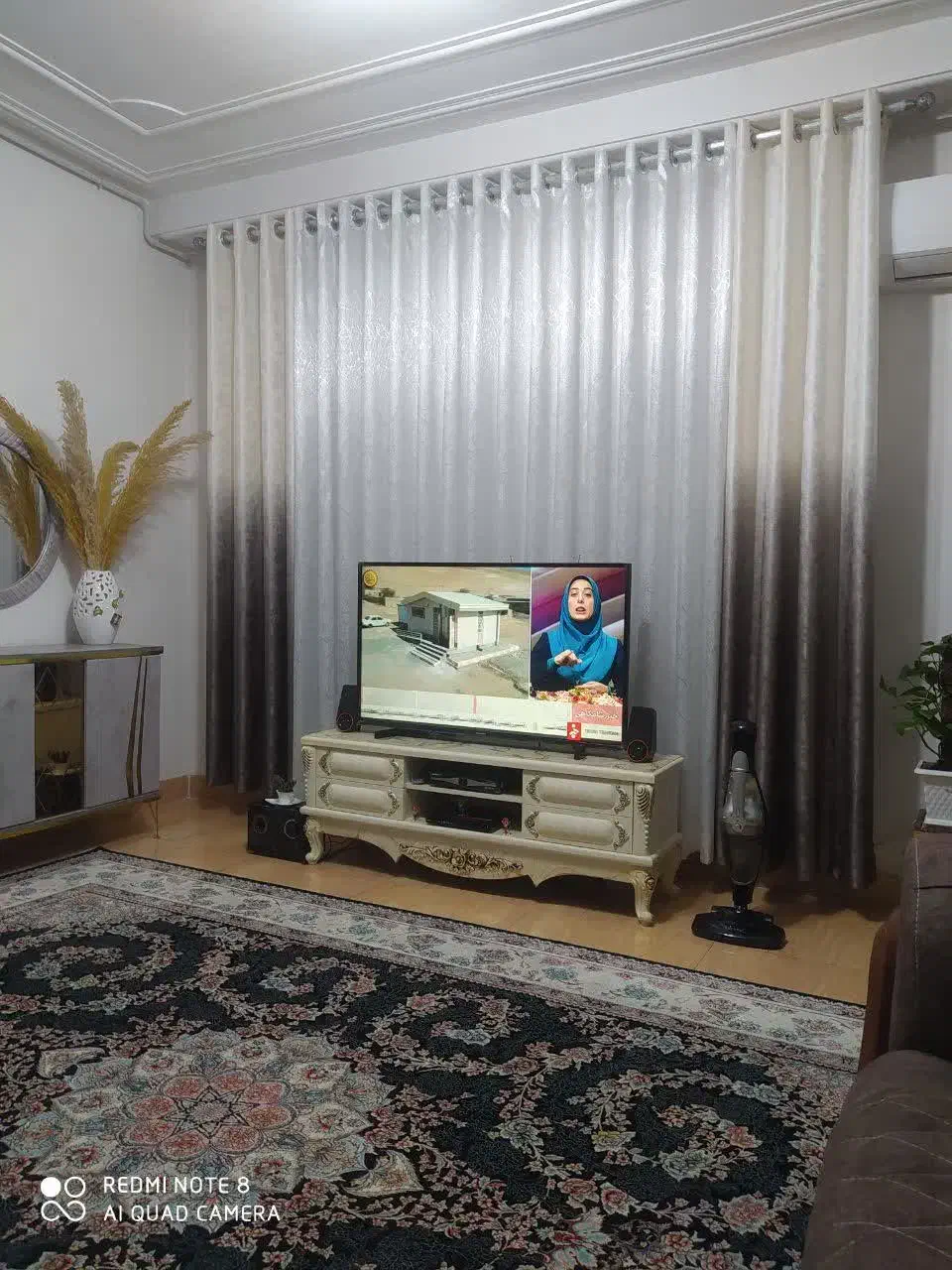 پرده پانچ دار چند ماه استفاده شده|پرده، رانر، رومیزی|لاهیجان, آهندان|دیوار