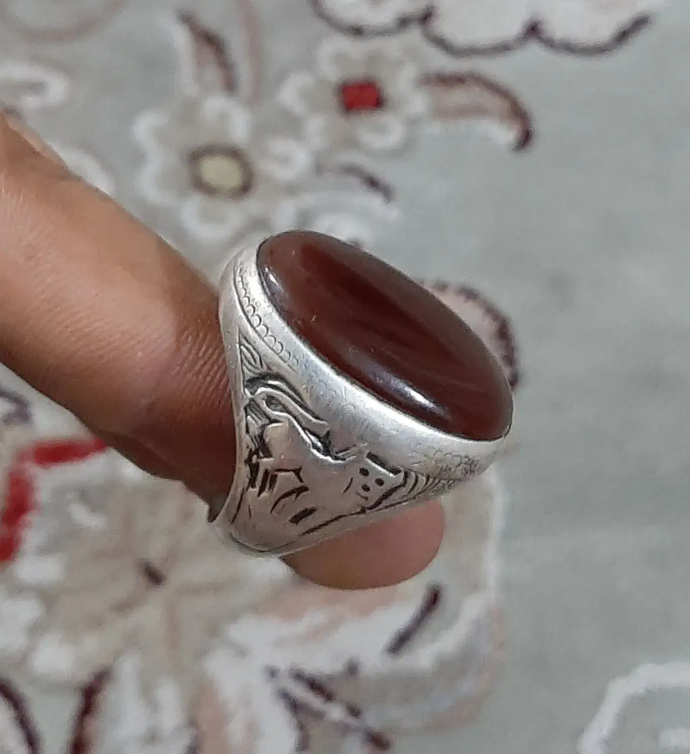 انگشتر نقره مردانه کهنه و قدیمی|جواهرات|ورامین, شهرک مدرس|دیوار