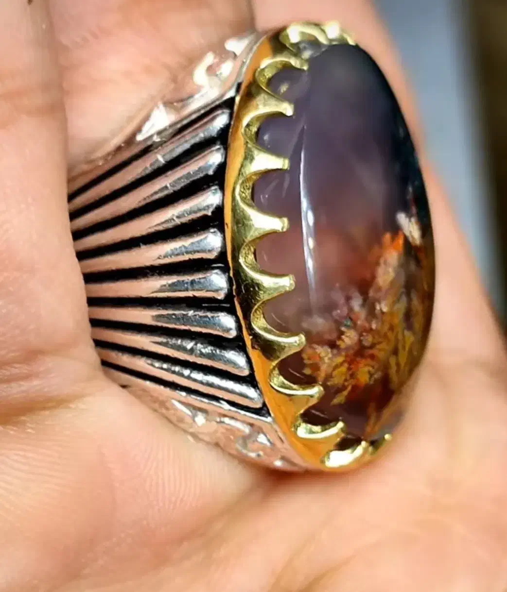 انگشتر شجر گل اناری بی نظیر|جواهرات|سرایان, |دیوار