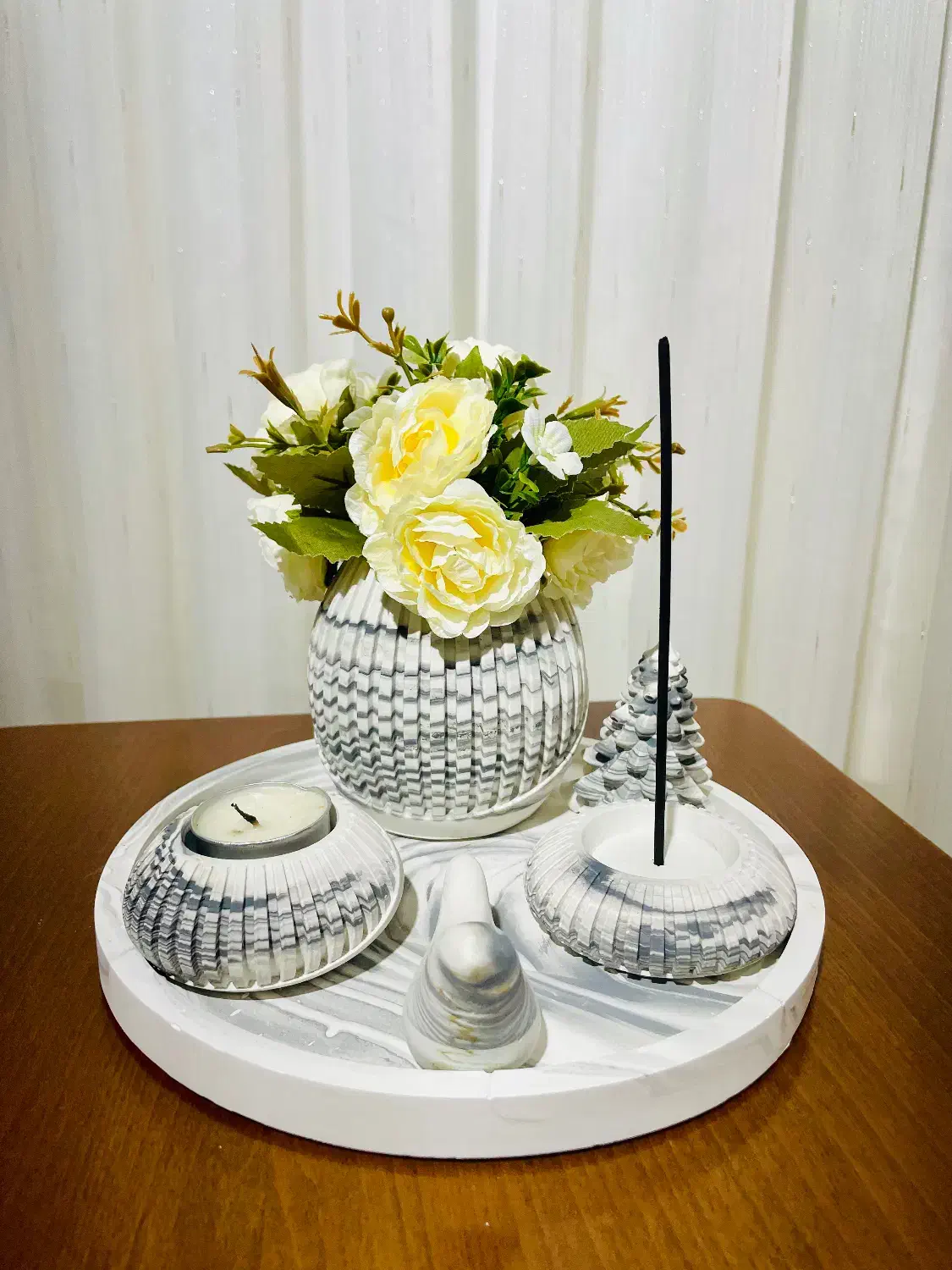 ست جاشمعی سنگی|صنایع دستی و سایر لوازم تزئینی|تربت جام, کلالی|دیوار