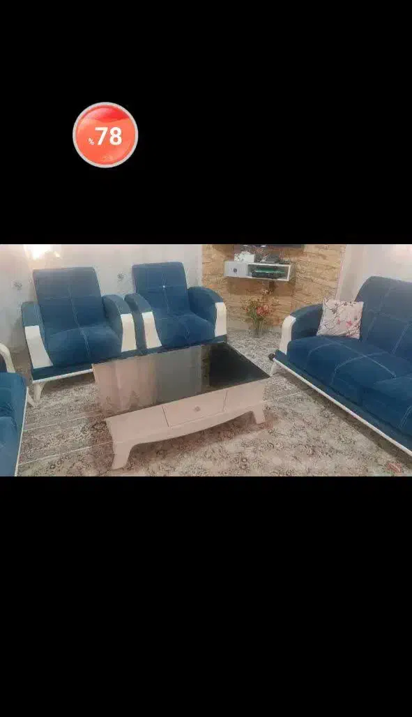 فروش فوری مبل و میز وسط به همراه عسلی|مبلمان خانگی و میز عسلی|شلمان, |دیوار