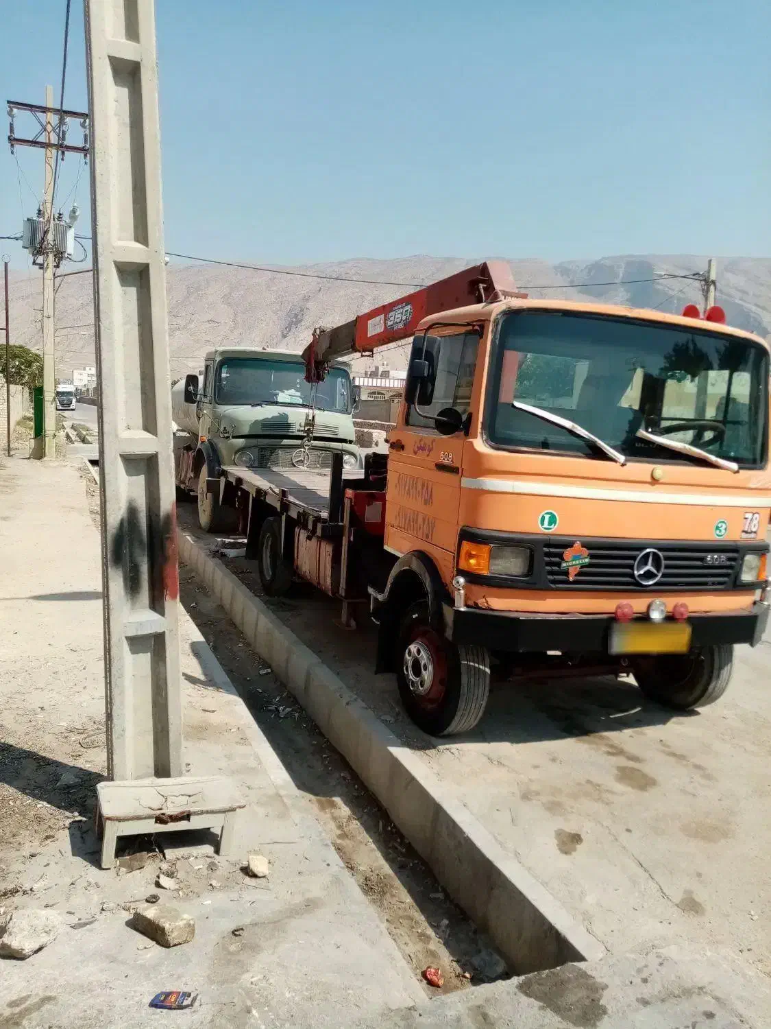 خاور جرثقیل|خودرو سنگین|شیراز, کوشک بیدک|دیوار