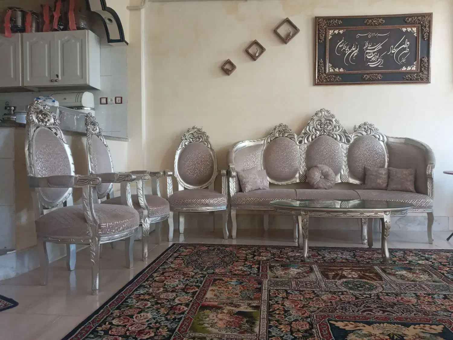 مبل ۹ نفره سلطنتی ۲۷ میلیون|مبلمان خانگی و میز عسلی|الیگودرز, |دیوار