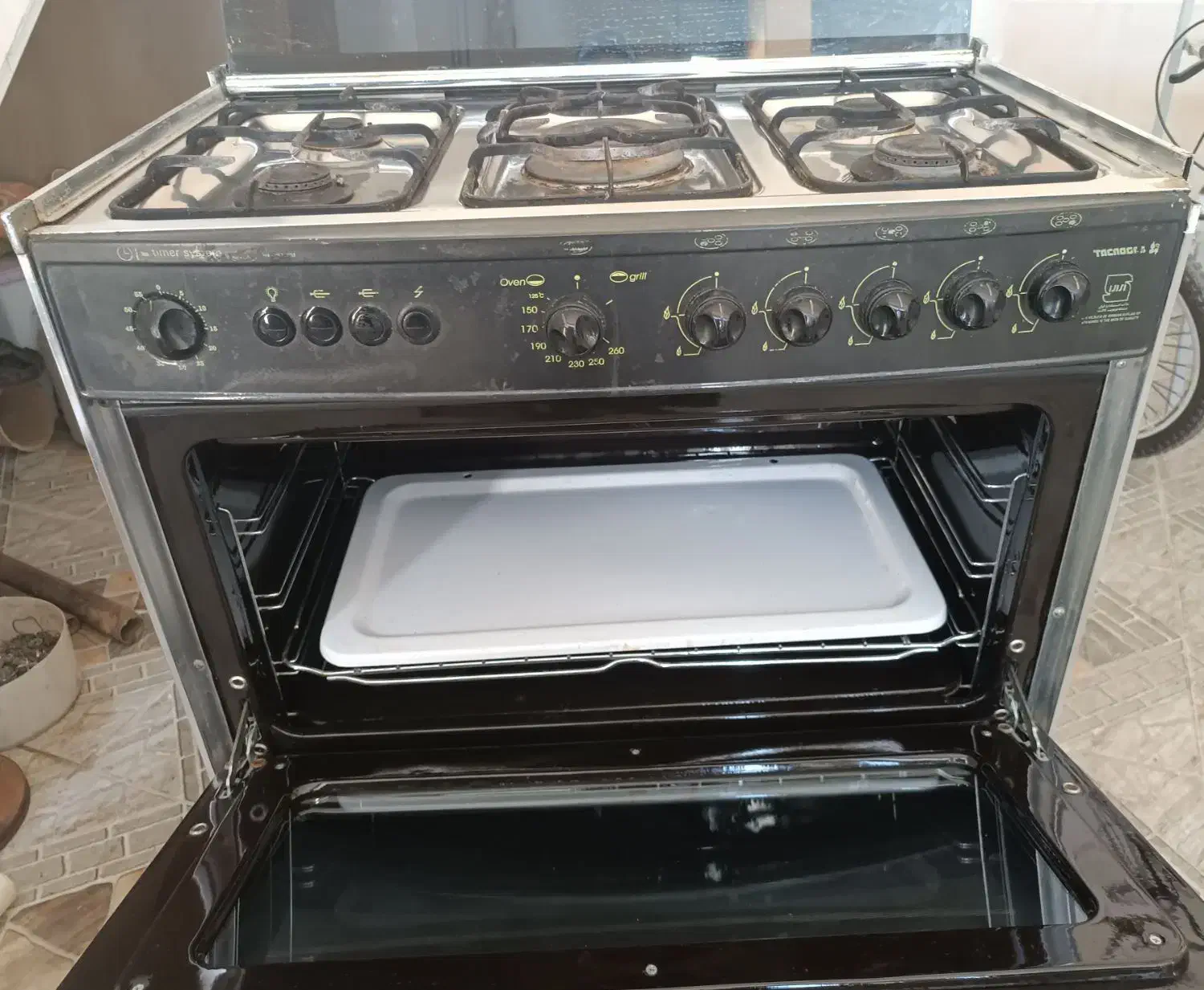 فروش اجاق گاز فر دار، تمام استیل|اجاق گاز و لوازم برقی پختوپز|فسا, |دیوار