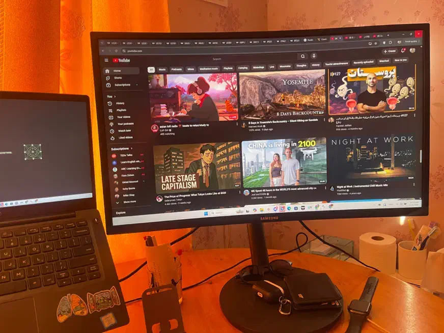 مانیتور گیمینگ مانیتور خمیده 27 اینچ|رایانه رومیزی|بیرجند, |دیوار