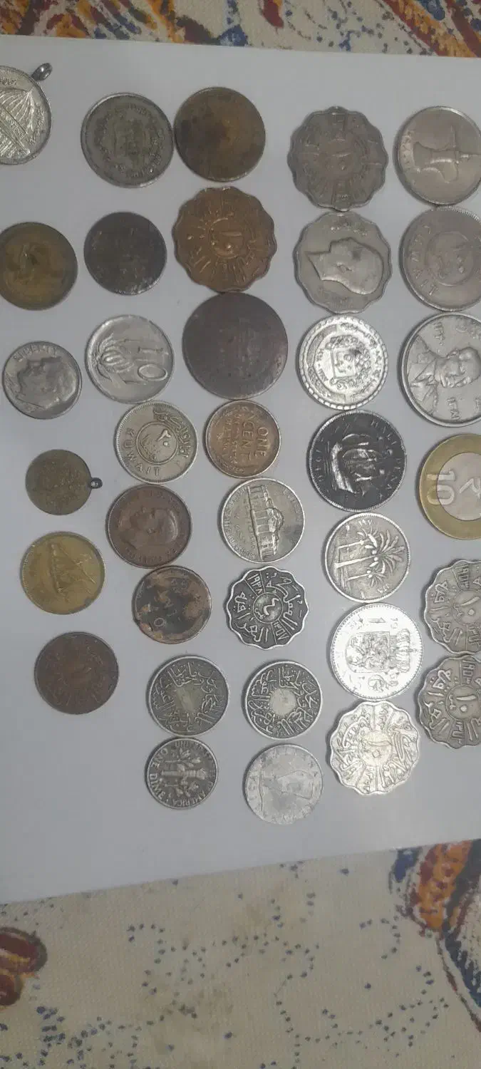 سکه های قدیمی وکلکسیونی|کلکسیون سکه، تمبر، اسکناس|اهواز, زندوکیلی|دیوار
