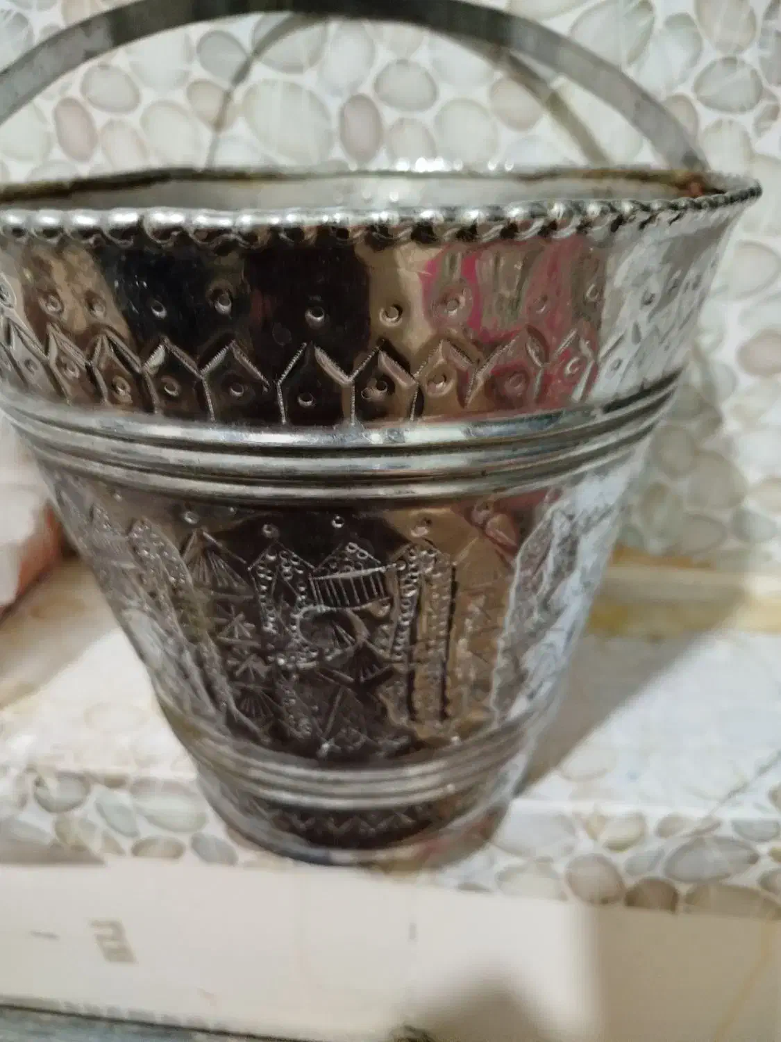 سطل قدیمی|کلکسیون اشیاء عتیقه|خرم‌آباد, |دیوار