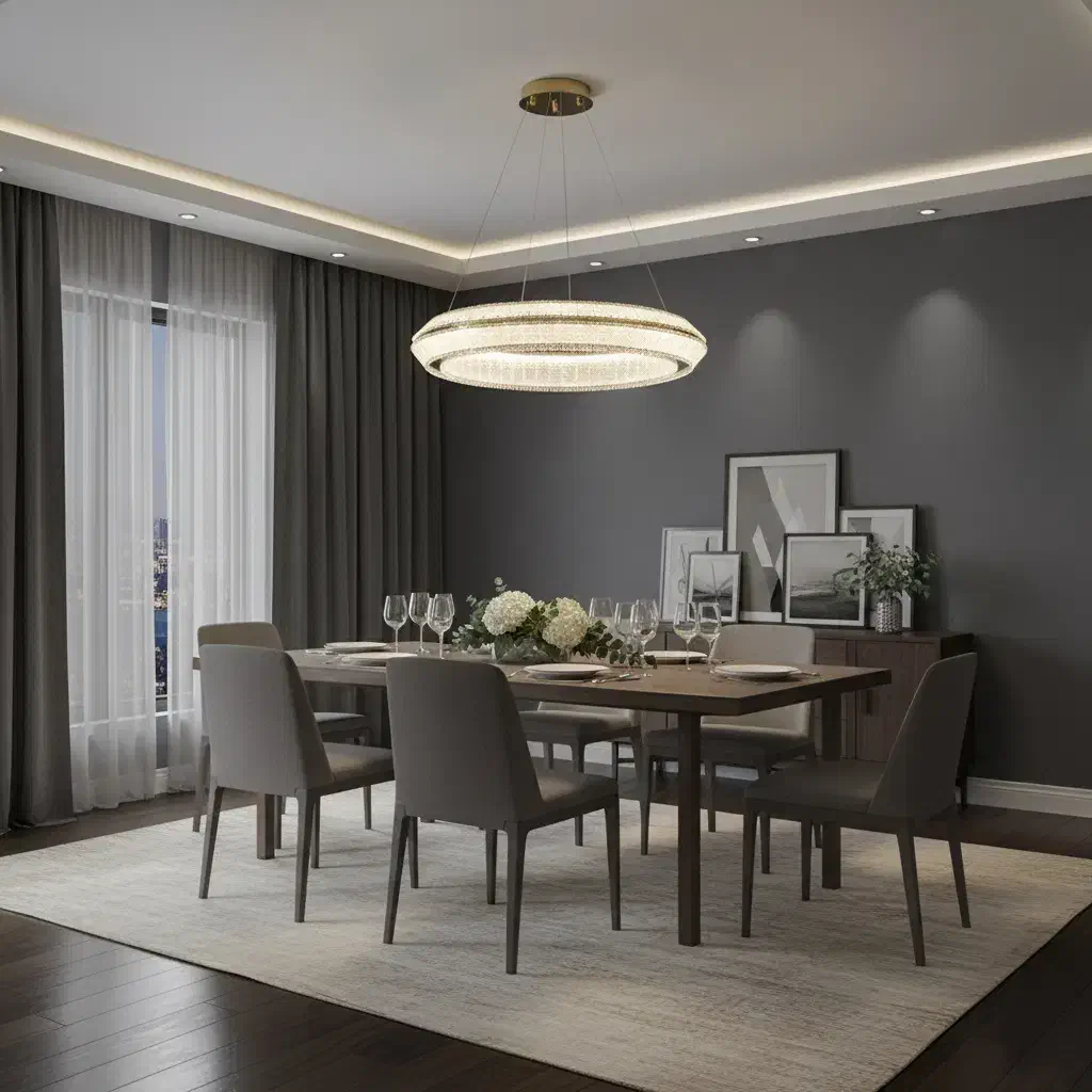 لوستر سقفی آویز نقره ایی طلایی|لوستر و چراغ آویز|بومهن, |دیوار