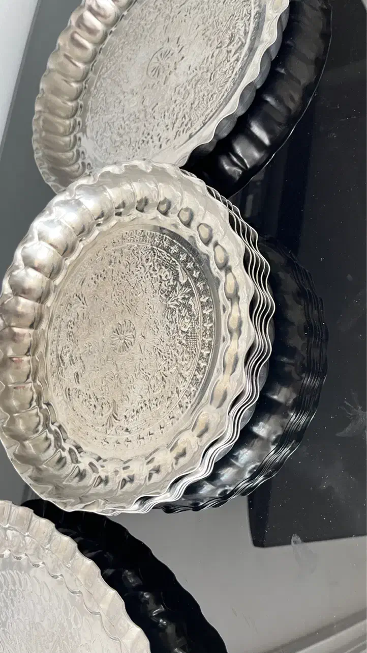 بشقاب ودیس استیل|ظروف سرو و پذیرایی|فولادشهر, B8|دیوار