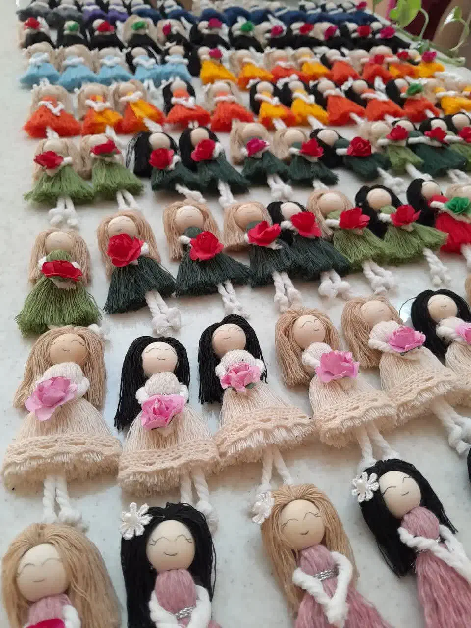 شمع اکسسوری عروسک مکرومه|صنایع دستی و سایر لوازم تزئینی|علیآباد کتول, |دیوار