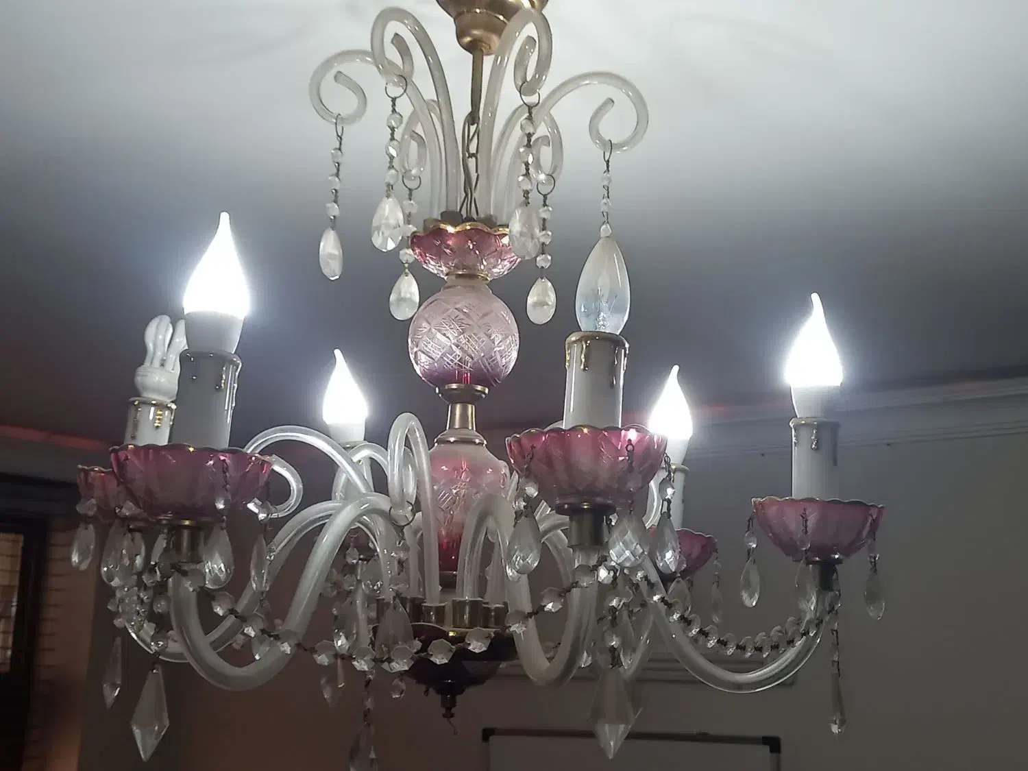 لوستر کریستال|لوستر و چراغ آویز|اصفهان, چرخاب|دیوار