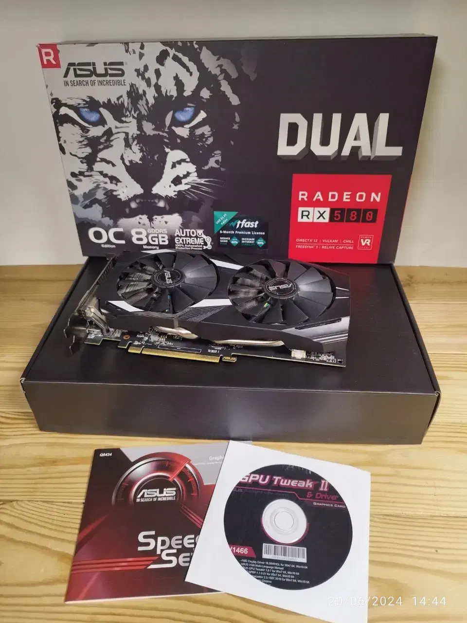 کارت گرافیک asus rx580 8G  ماین نشده درحد آک|قطعات و لوازم جانبی رایانه|تهران, شیخ هادی|دیوار