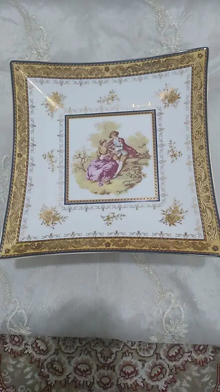 میوه خوری چینی طلاکوب اصل|ظروف سرو و پذیرایی|ری, دولتآباد|دیوار