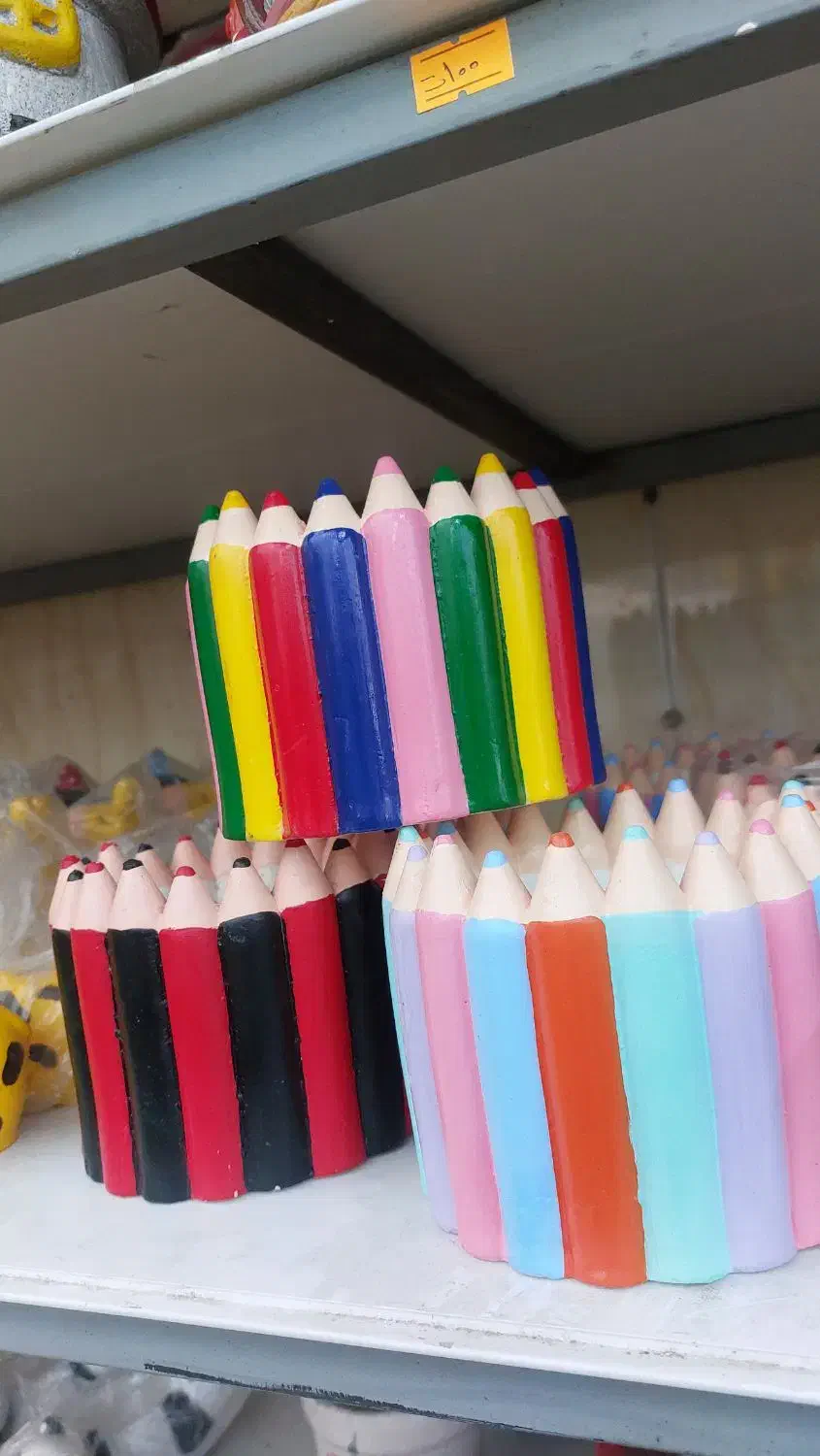 گلدان سرامیکی طرح مداد|صنایع دستی و سایر لوازم تزئینی|اردبیل, |دیوار