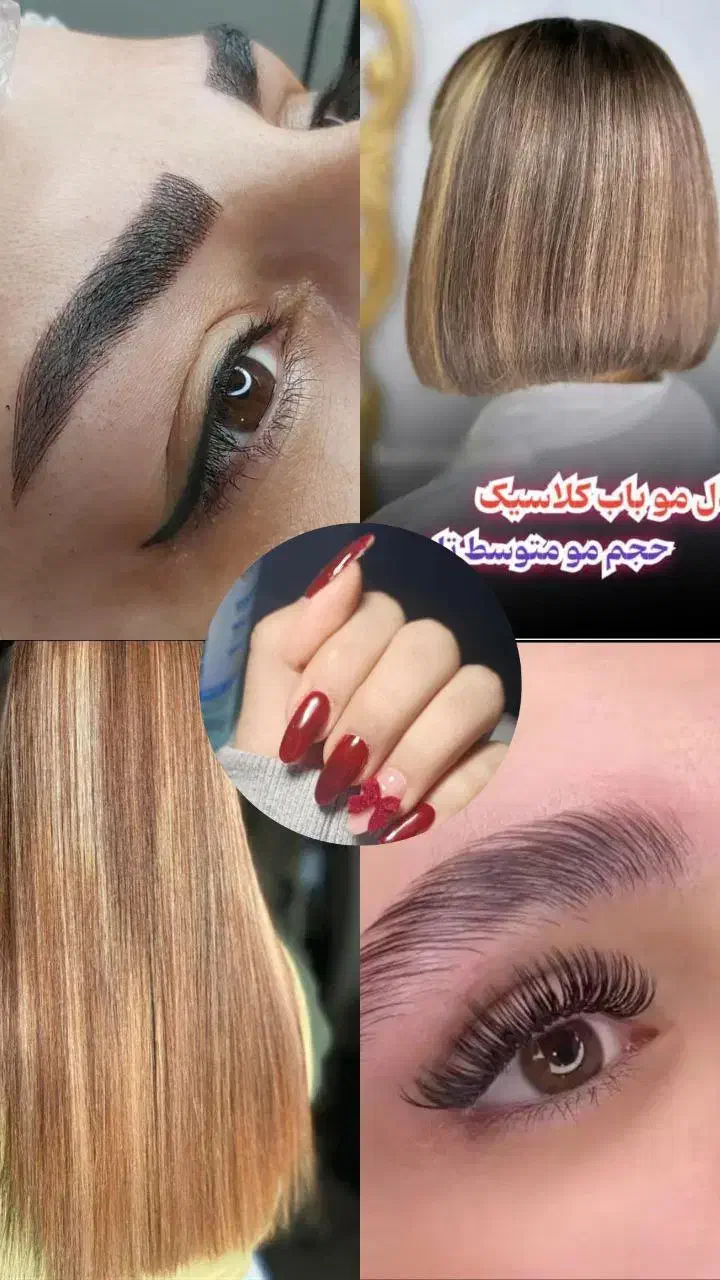 کراتین و احیا رنگ مو میکاپ ناخن میکرو اصلاح شنیون|خدمات آرایشگری و زیبایی|پرند, فاز ۲|دیوار