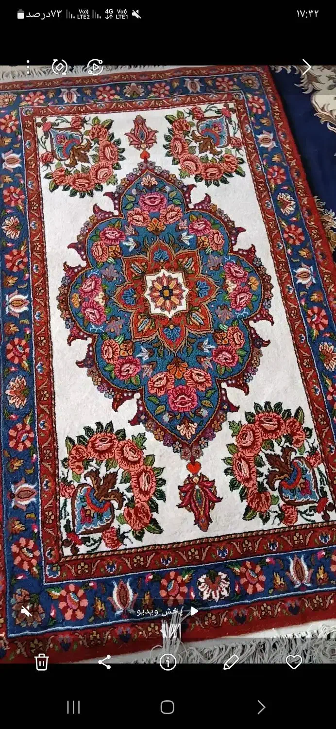 یک عدد قالی دست باف|فرش|فولادشهر, مسکن مهر فولادشهر|دیوار