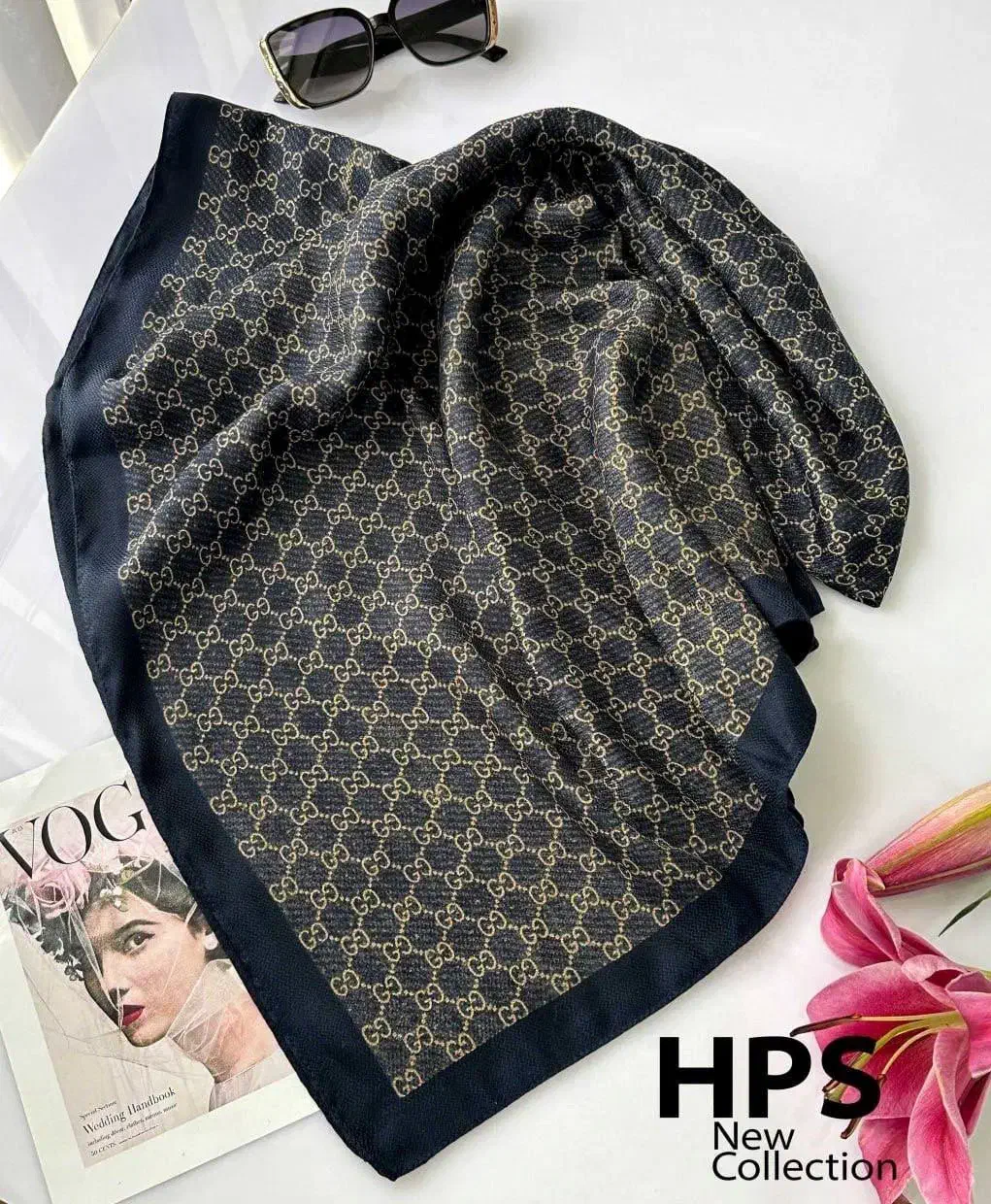 روسری نیلا دست‌دوز|لباس|خمینی‌شهر, |دیوار